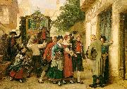 Gustave Brion Wedding Procession oil on canvas